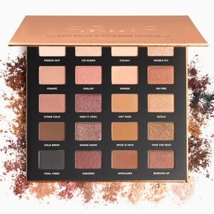 Iconic London Palette Hotting Up eyeshadow. 20 Pans. Warm Colors
